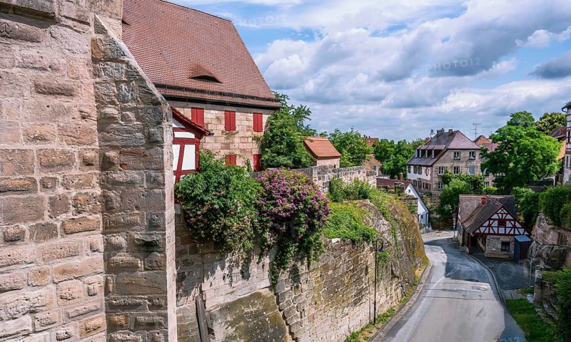 Historic old town of Cadolzburg (Franconia, Germany)