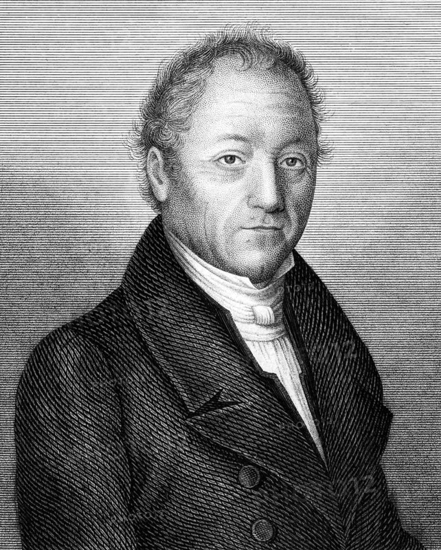 Johann Adam von Itzstein (1775-1855) on engraving from 1859. German politician. Engraved by unknown artist and published in Meyers Konversations-Lexikon, Germany, 1859, Europe