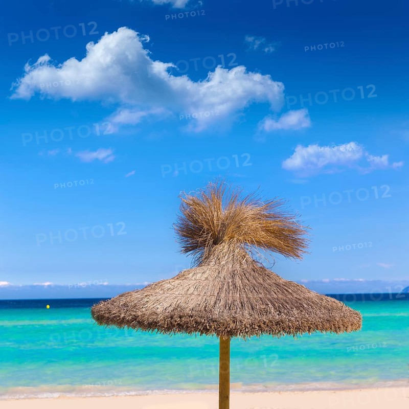 Majorca Platja de Muro beach in Alcudia bay in Mallorca Balearic islands of Spain