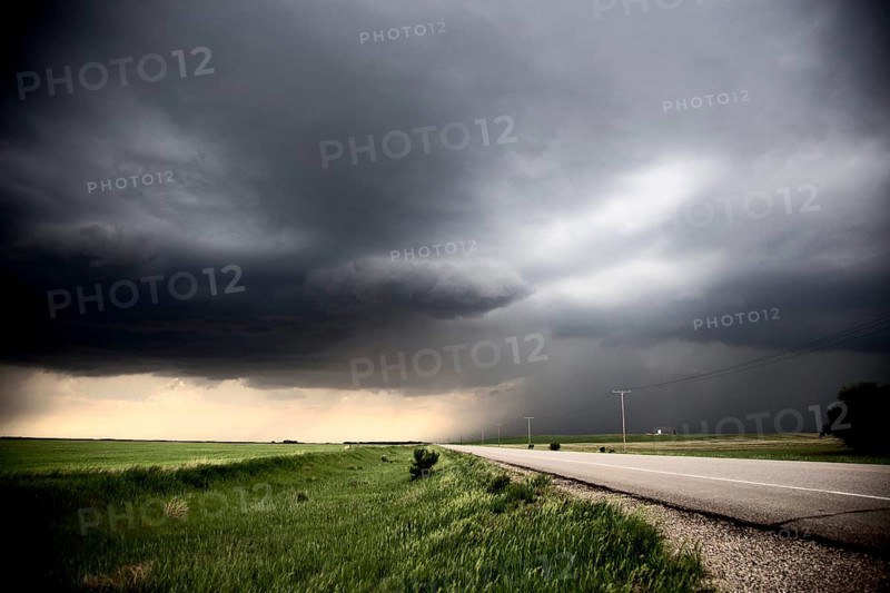 Prairie Storm Clouds Canada Saskatchewan Summer Warnings