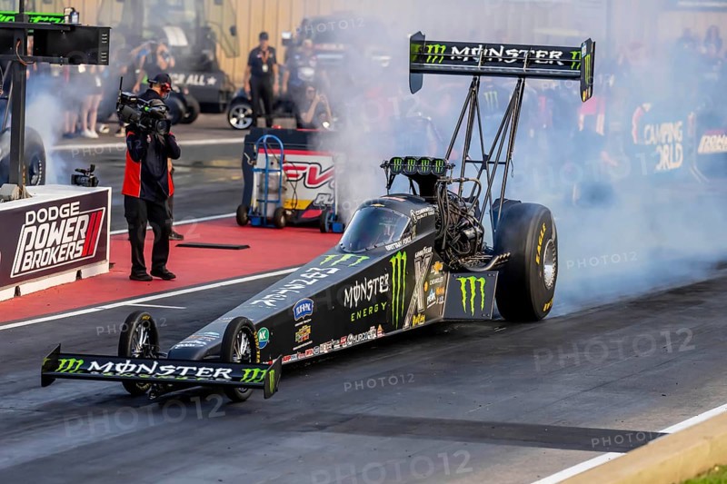 NHRA driver, Brittany Force, prepares to qualify for the Dodge Power Brokers NHRA Mile-High Nationals in Morrison, CO, USA, North America