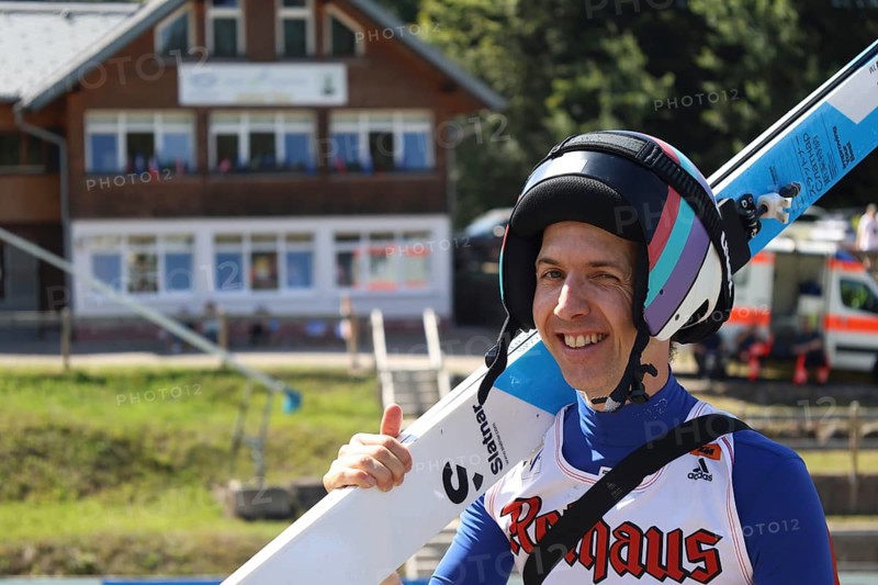 Simon Ammann (Switzerland /SUI) at the FIS Cup Summer Ski Jumping Hinterzarten 2024