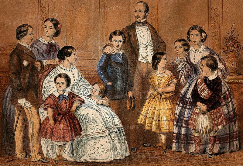 Queen Victoria and Prince Albert with their children