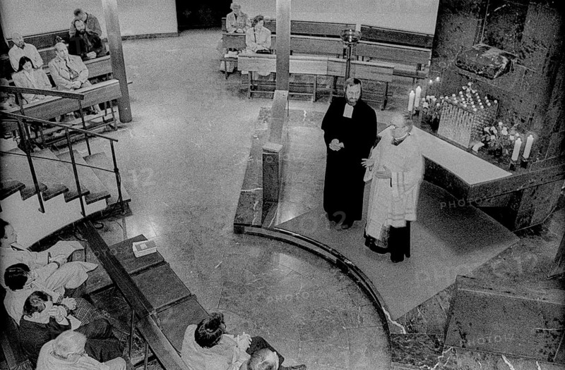 Germany, Berlin, 3 May 1991, joint service by Poles and Germans in St Hedwig's Cathedral, Europe