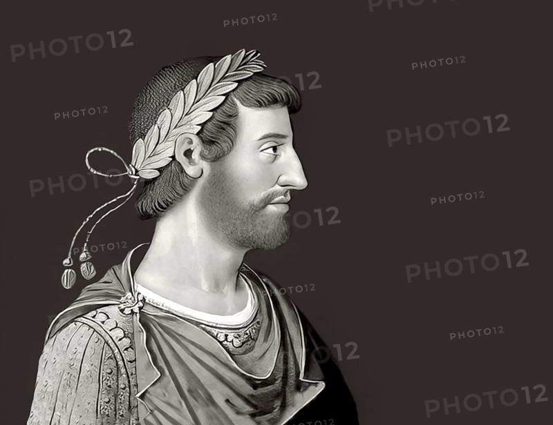 Hadrian or Publius Aelius Hadrianus Augustus, 76 - 138, Roman emperor, digitally edited