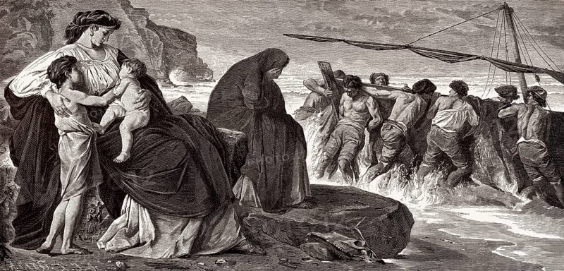 Medea's farewell, Greek mythology