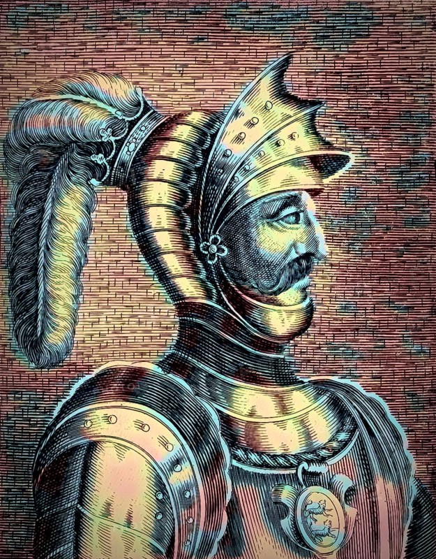 William I, ca. 1028, 1087, known as William the Conqueror, the first Norman King of England, digitally altered