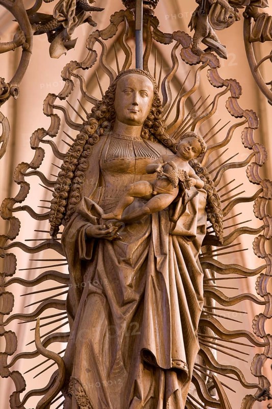 Marienleuchter, west side, St., Sankt, Saint