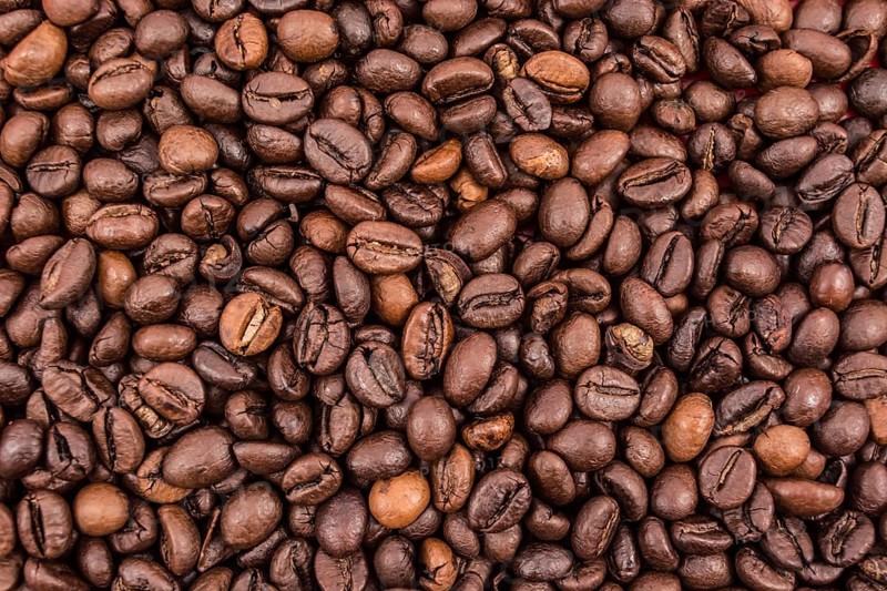 Full frame of coffee beans. Nice background