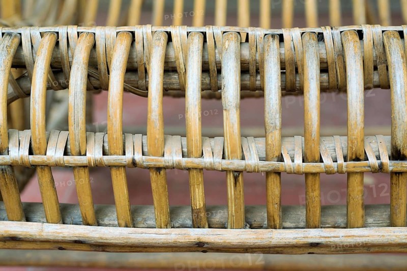 Bamboo chair close up, Pune, Maharashtra, India, Asia