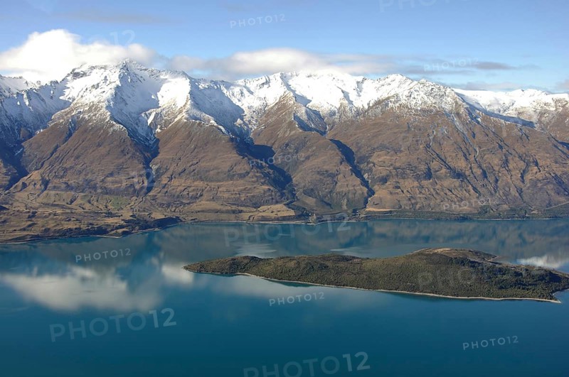 Pig Island in Lake Wakatipu, Otago, New Zealand, Oceania