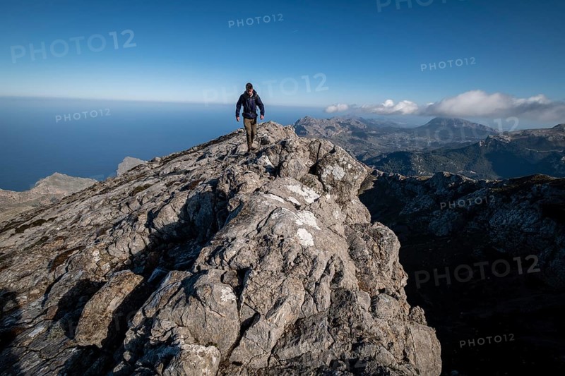 Direct route to Morro den Pelut, 1323 metres (Puig Major), Escorca, Majorca, Balearic Islands, Spain, Europe