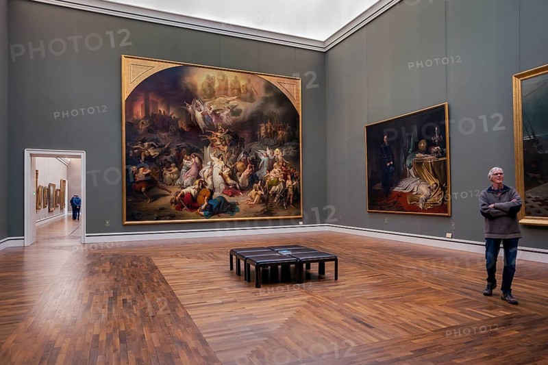 Large painting, The Destruction of Jerusalem by Titus, Wilhelm von Kaulbach 1846, Neue Pinakothek, Munich, Upper Bavaria, Bavaria, Germany, Europe