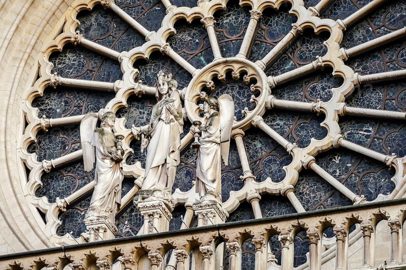 Notre Dame de paris Church cathedral, Photo image a Beautiful panoramic view of Paris Metropolitan City