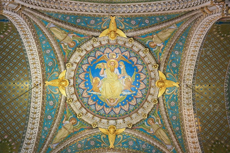 Basilica of Notre-Dame de Fourviere, Lyon, Auvergne-Rhone-Alpes, France, Europe