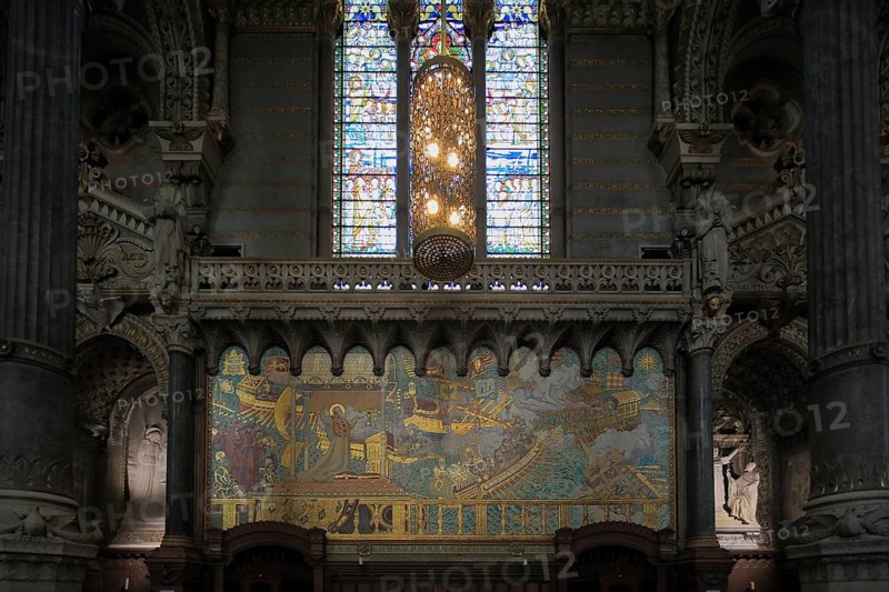 Basilica of Notre-Dame de Fourviere, Lyon, Auvergne-Rhone-Alpes, France, Europe