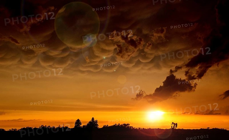 Ominous Storm Clouds Prairie Summer Rural Susnet