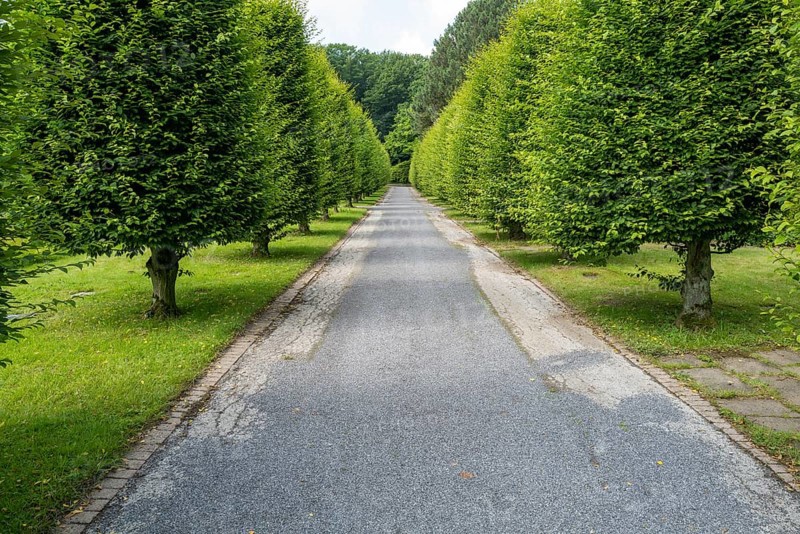 Hornbeam Carpinus betulus cut to shape