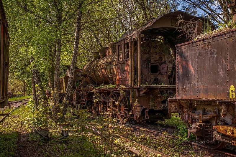 Old historic railway vehicles in Germany
