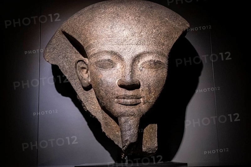 Fragment of the lid of the sarcophagus of pharaoh Ramesses VI, 20th dynasty, tomb of Ramesses VI, valley of the kings, Thebes, Egypt, replica collection of the British Museum, Africa