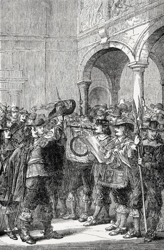Charles II, king of England, declares war on the Netherlands on 4 March 1665, From British Battles on Land and Sea, by James Grant