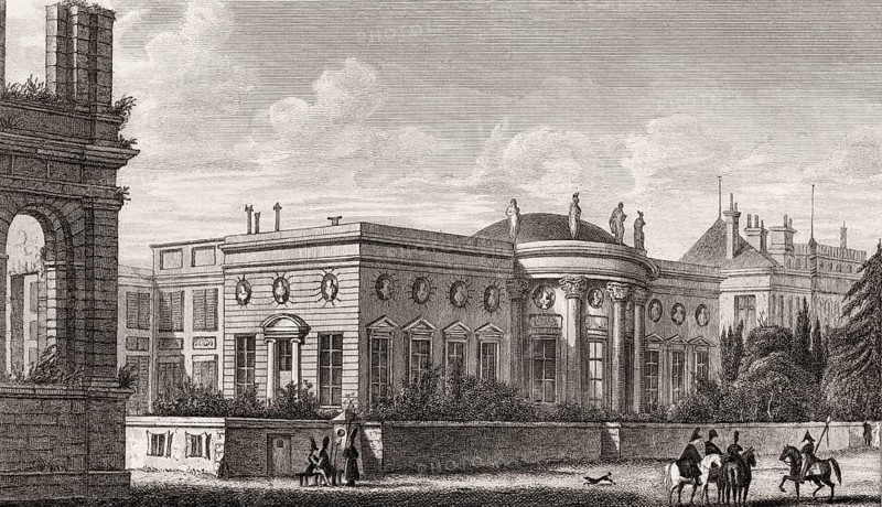 The Palais de la Légion d'honneur, Paris, antique steel engraved print, 1831