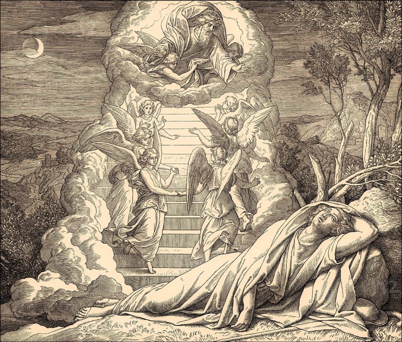 Jacob's Dream, Old Testament, by Julius Schnorr von Carolsfeld, 1860