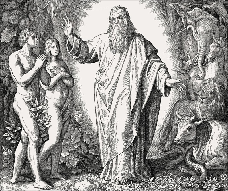 Creation of Humanity, by Julius Schnorr von Carolsfeld, 1860