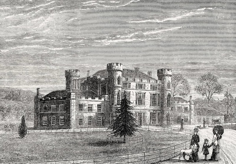 Melville Castle, Midlothian, Edinburgh, Scotland, 19th century