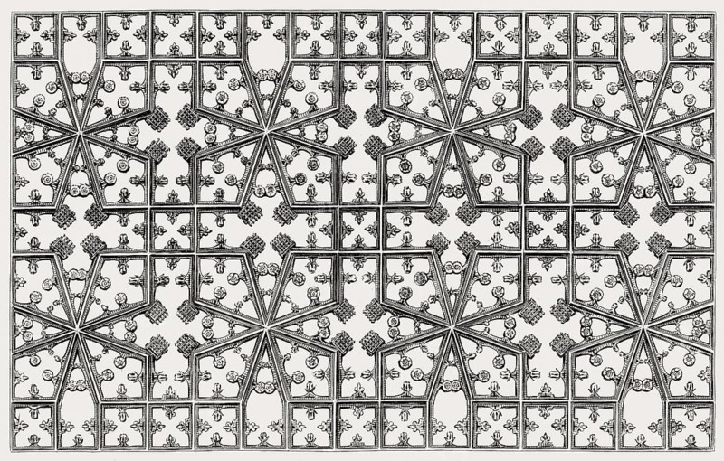 Ceiling of The Star Chamber, Court of Justice, Royal Palace of Westminster, London, England, 17th century