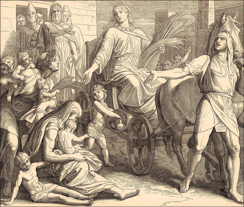 Joseph Promoted in Egypt, Old Testament, by Julius Schnorr von Carolsfeld, 1860