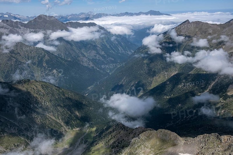 Tramezaigues from Batoua ridge, Hautes-Pyrenees department, France, Europe