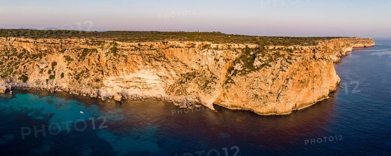 Panoramic cliff of Llucmajor, Majorca, Balearic Islands, Spain, Europe