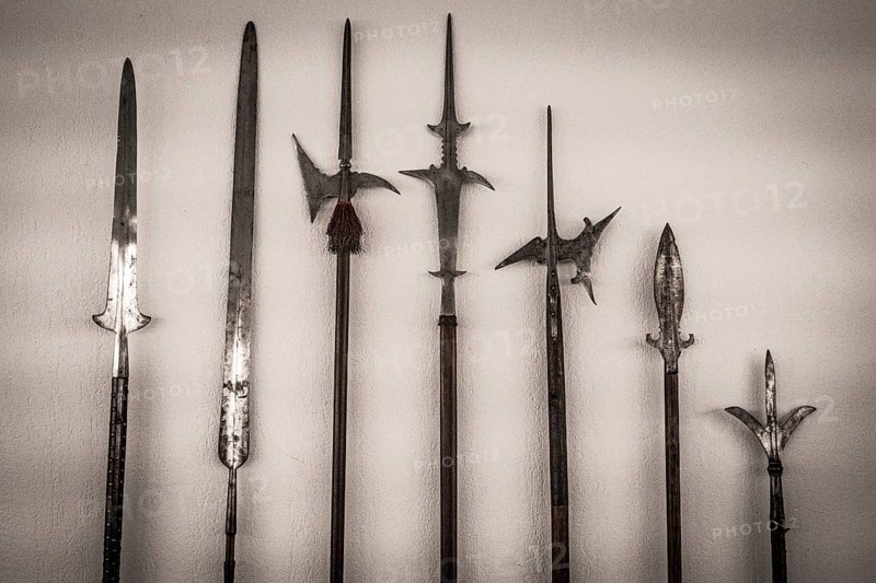 Spears and halberds, Álava Armory Museum, Vitoria, Basque Country, Spain, Europe