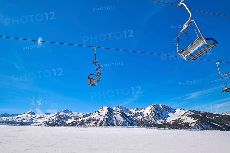 Baqueira Beret in Lerida Catalonia ski spot resort in Aran Valley of Pyrenees Spain