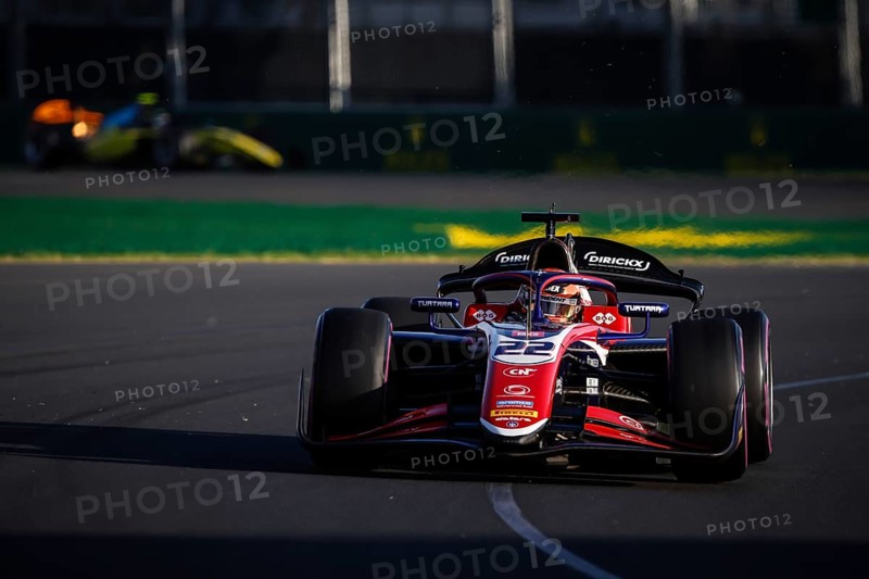 MELBOURNE, AUSTRALIA, MARCH 22: Richard Verschoor of Netherlands and Trident during qualifying at the 2024 Formula 2 Australian Grand Prix at Albert Park in Melbourne, Australia, Oceania