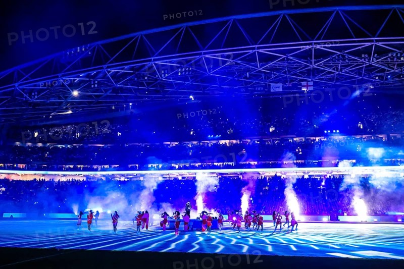 SYDNEY, AUSTRALIA, AUGUST 20: Closing ceremony with Tones I before Spain plays England in the final of the FIFA Women's World Cup Australia New Zealand 2023 at Stadium Australia on August 20, 2023