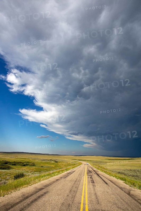 Prairie Storm Clouds Saskatchewan Canada Summer Danger