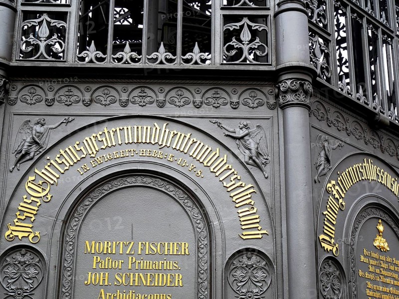 Historic, cast-iron King Friedrich August observation tower, Löbau, Saxony