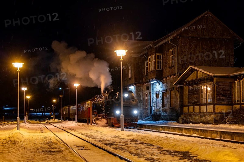 Alexisbad railway station with Selketalbahn