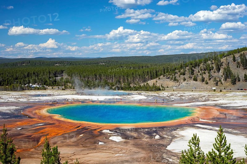 Geyser, Grand Prismatic Spring, Yellowstone NP