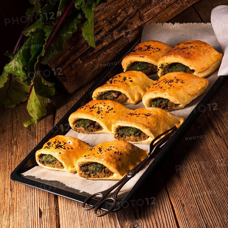Szczecin pastries- deep-fried yeast dough stuffed with meat or vegetarian filling