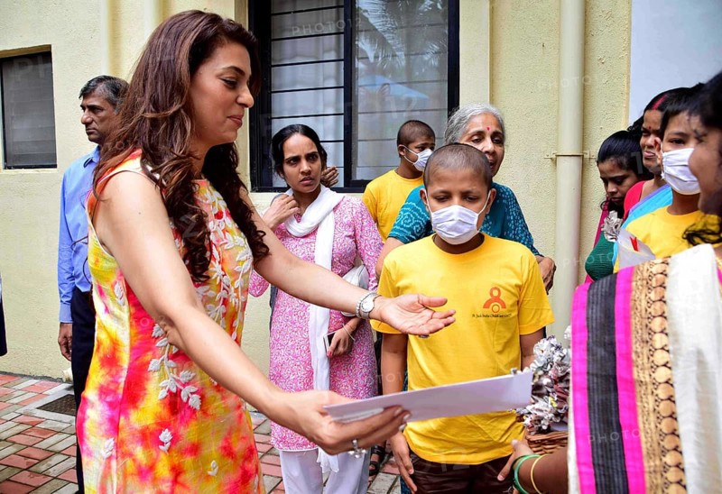 Bollywood actor Juhi Chawla during the inauguration of St Jude India Childcare centre in Mumbai, India on September 25, 2016