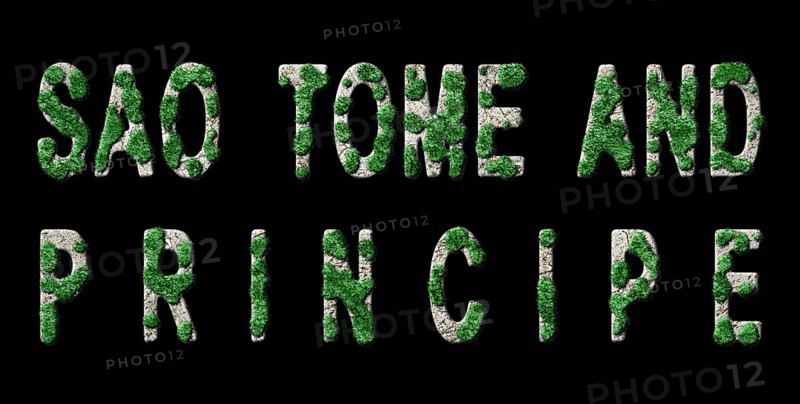 Sao Tome and Principe Reforestation and Climate Message, Sustainable Green Typography, Green Agenda
