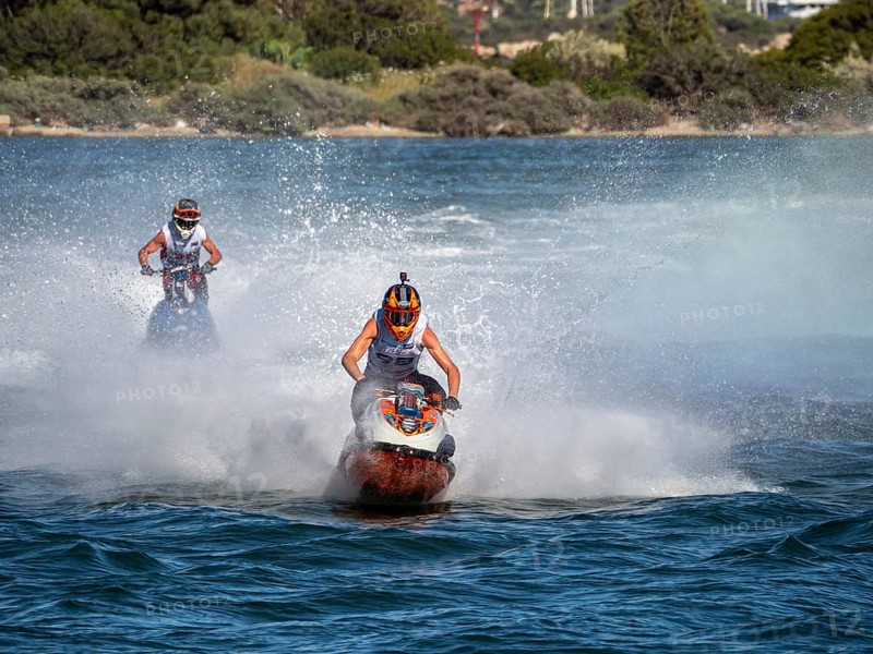 Olbia, Italy - September 16 - 20192 Aquabike world Championship gran prix of Italy