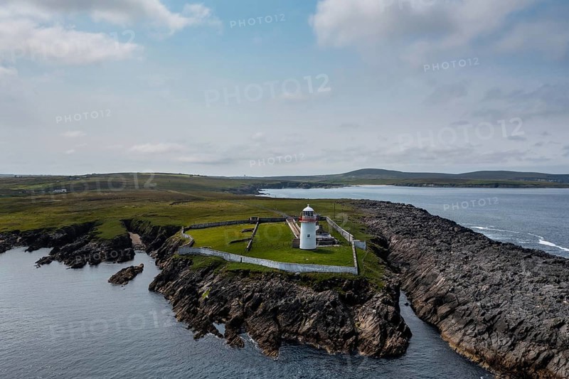 A St. John's Point and the lighthouse in Donegal Bay in the northwest of Ireland