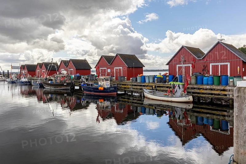 Baltic seaside resort of Boltenhagen Tarnewitz fishing harbour
