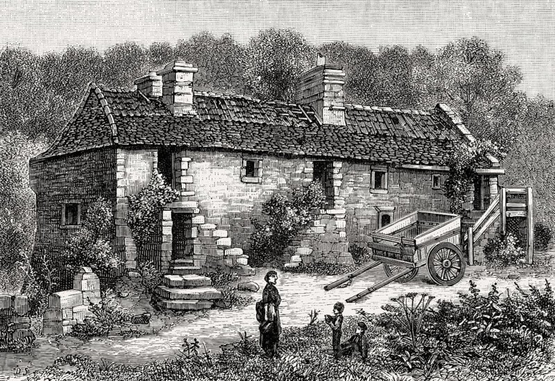 Braid cottages, 1850, Edinburgh, Scotland, United Kingdom, Europe