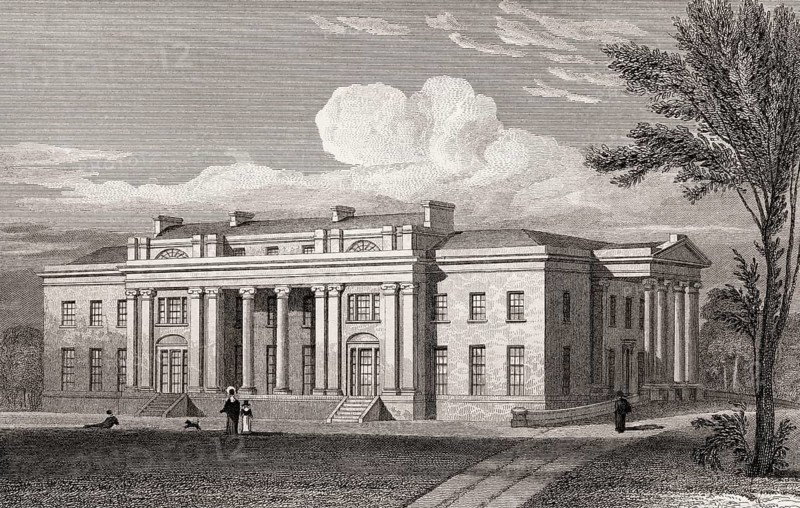Balbirnie House, Glenrothes, central Fife, Scotland, 19th century, from Modern Athens by Th. H. Shepherd