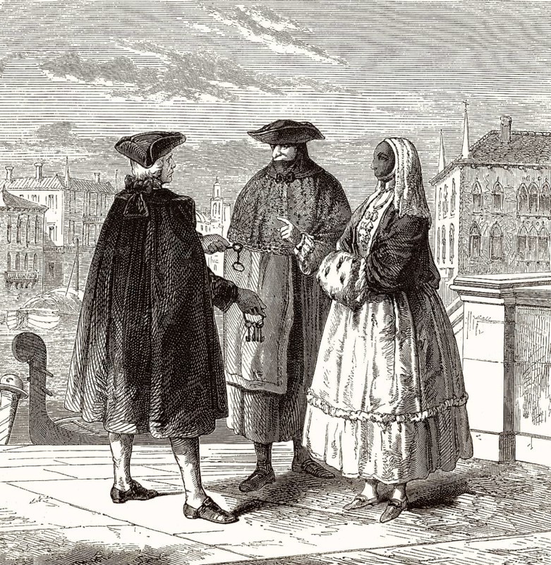 The lessor of the theatre lodges in Venice, 18th century